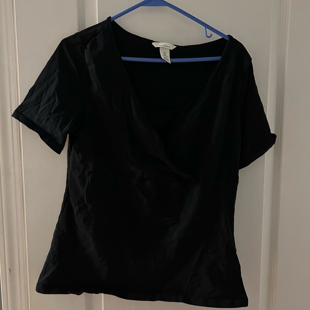 Black Maternity / Nursing Top